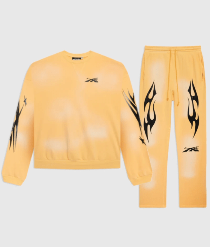Hellstar Flame Tracksuit Yellow
