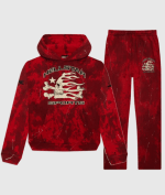 Hellstar Red Greatcoat Tracksuit