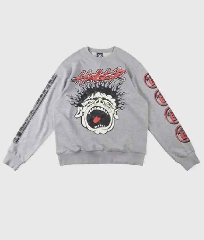 Hellstar Grey Studios Records Sweatshirt
