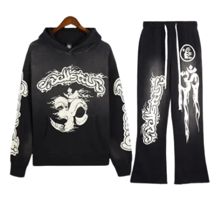 Hellstar Black Yoga Tracksuit