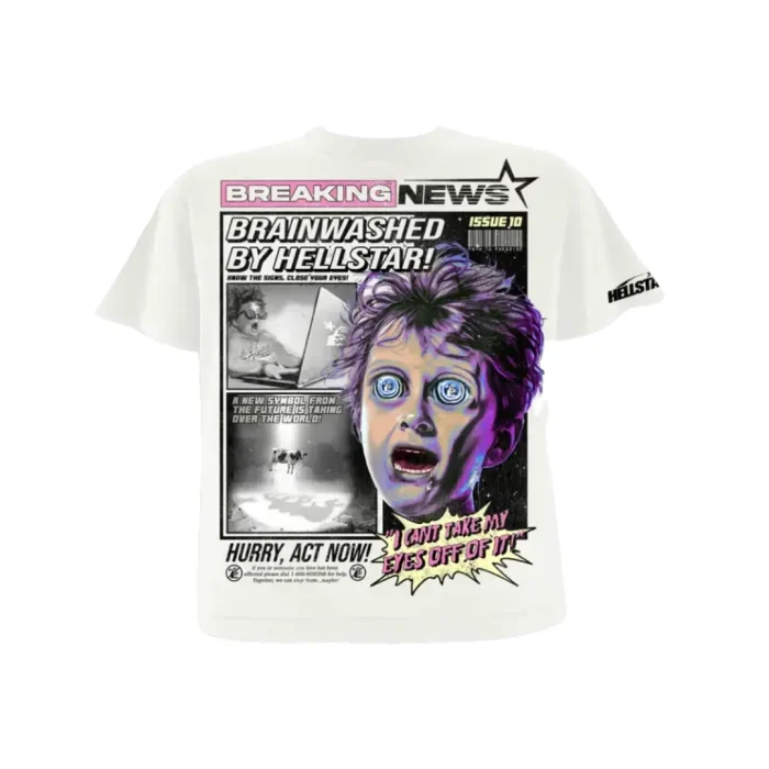 Hellstar Breaking News T-Shirt White