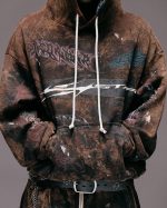 Hellstar Graffiti Hoodie Brown