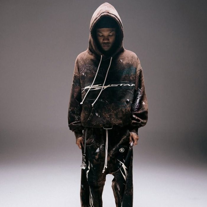 Hellstar Graffiti Hoodie Brown
