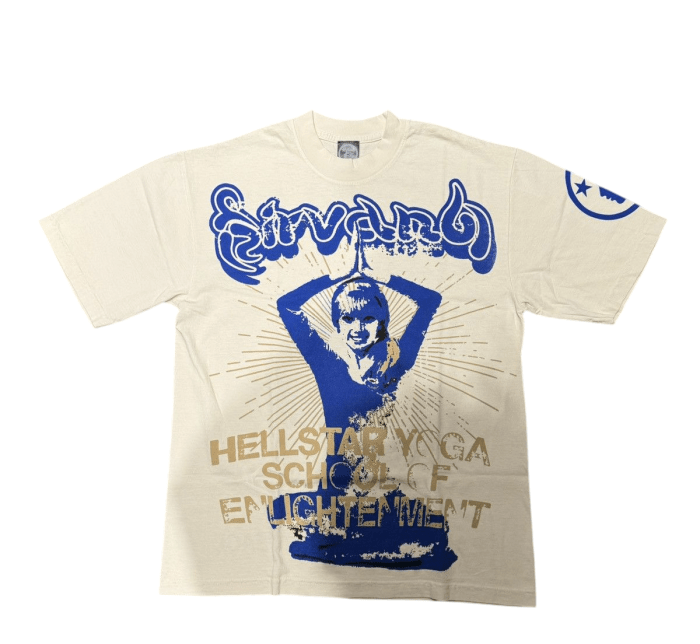 Hellstar White Yoga Tee Shirt
