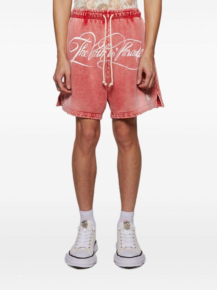 Hellstar Text Print Shorts
