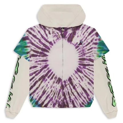 Multi Hellstar Tye-Dye Zip-Up Jacket