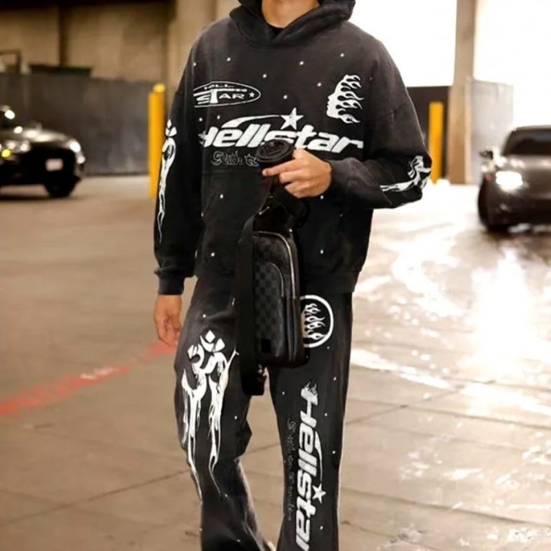 Hellstar Racer Tracksuit Vintage Black