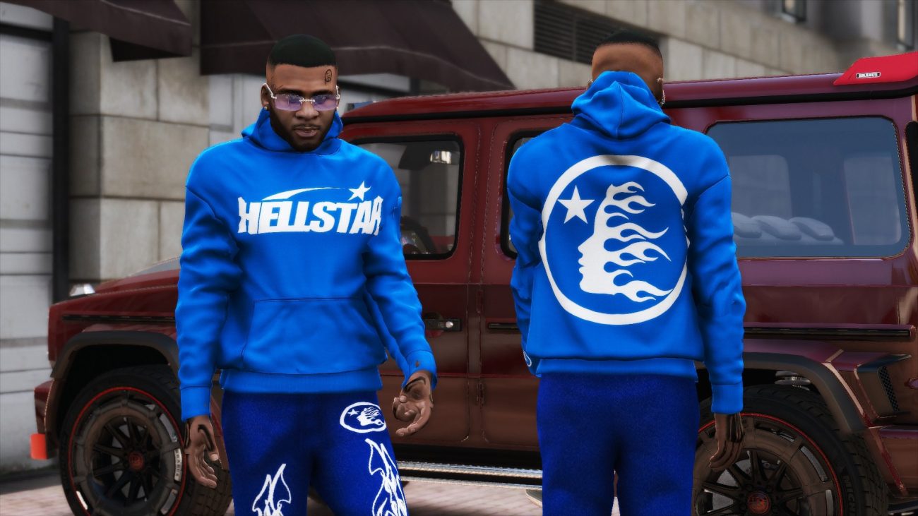 blue hellstar hoodie