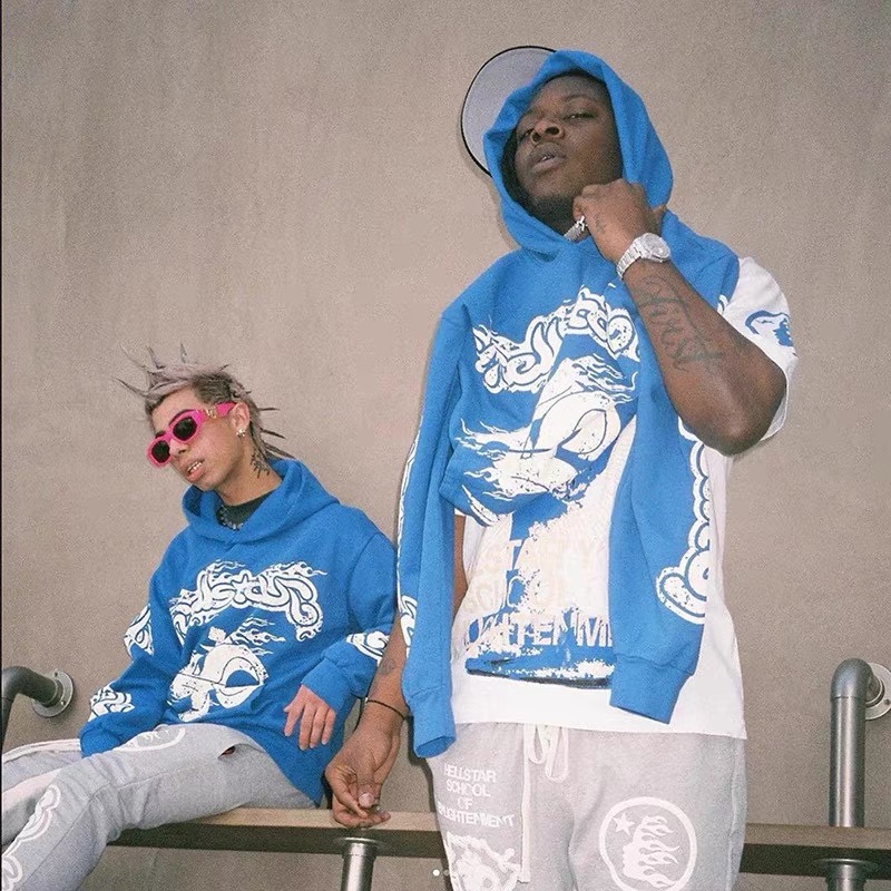 blue hellstar hoodie